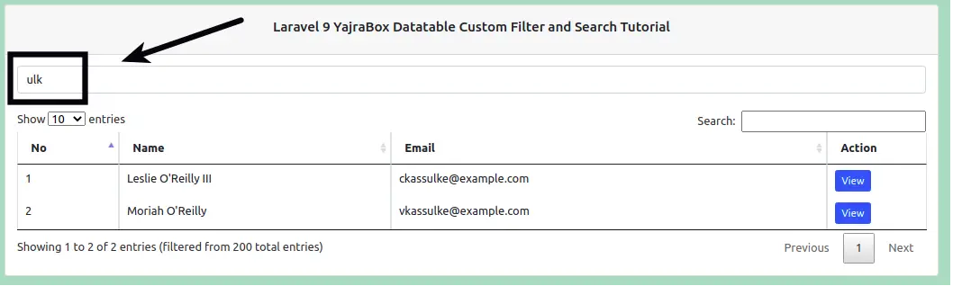 Laravel Yajrabox Datatable Custom Filter And Search Tutorial