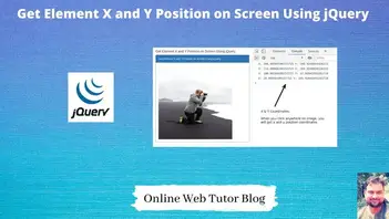 Rubriek Grijp blok Get Element X and Y Position on Screen Using jQuery