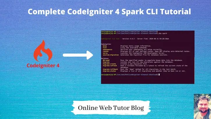 Complete CodeIgniter 4 Spark CLI Tutorial