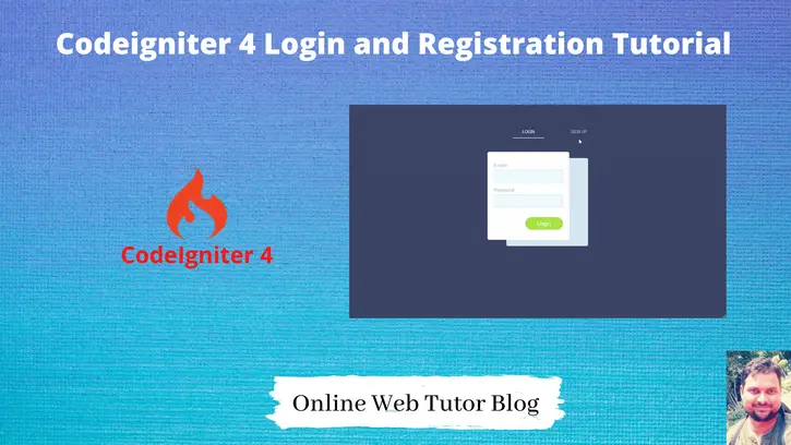 Codeigniter 4 Login and Registration Tutorial