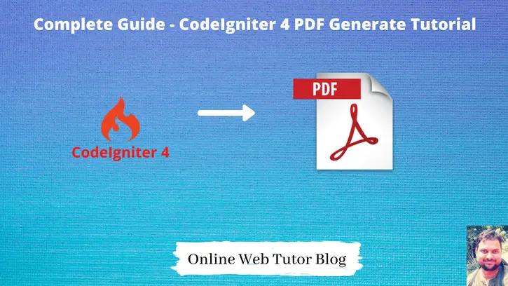 CodeIgniter 4 PDF Generate Tutorial