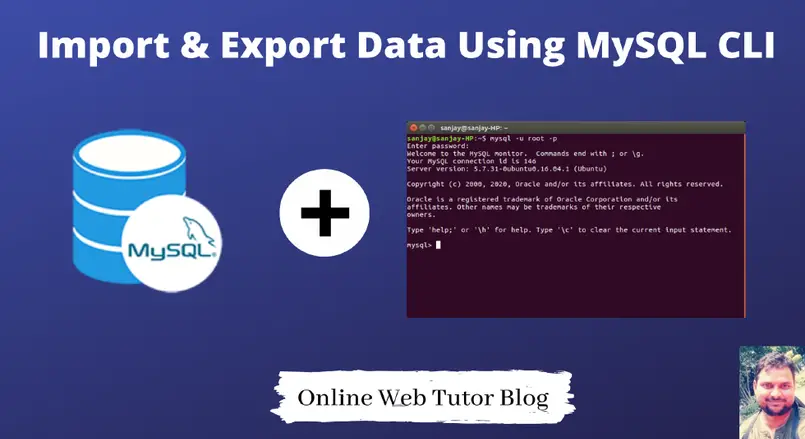 Import and export data in MySQL using command line tool