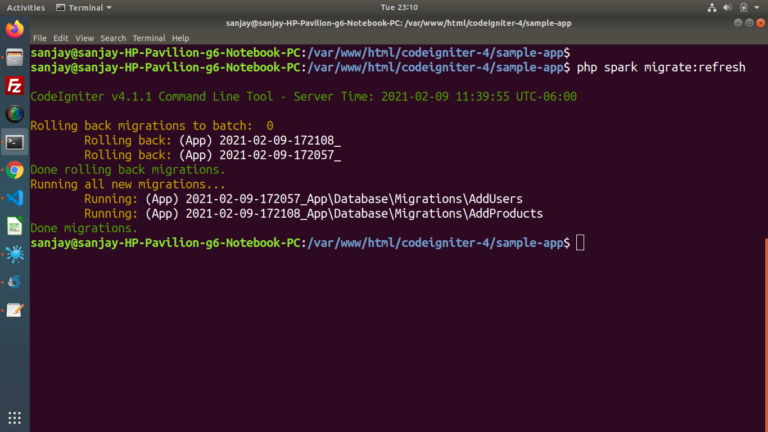 Concept of Migration in CodeIgniter 4 Tutorial