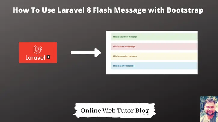 How-To-Use-Laravel-8-Flash-Message-with-Bootstrap-Tutorial