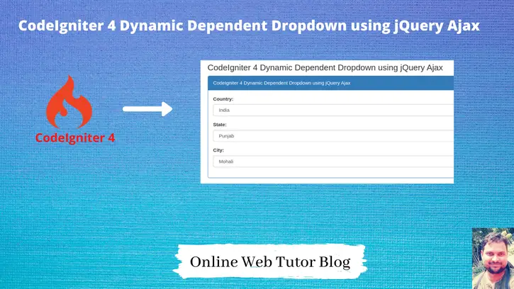 CodeIgniter-4-Dynamic-Dependent-Dropdown-using-jQuery-Ajax