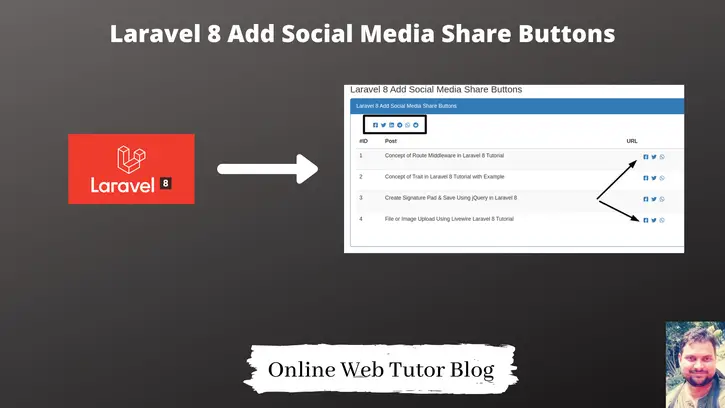 Laravel-8-Add-Social-Media-Share-Buttons-example