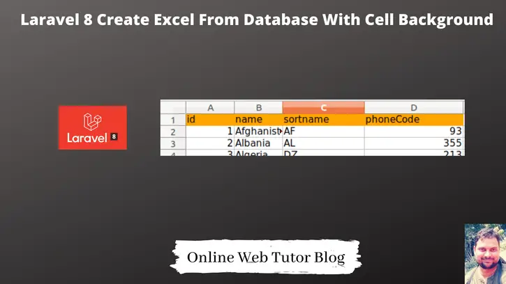 Laravel 8 Create Excel From Database With Cell Background