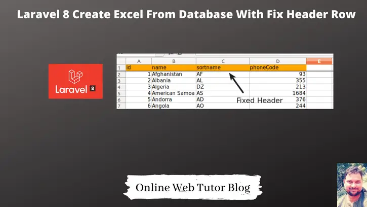 Laravel-8-Create-Excel-From-Database-With-Fix-Header-Row