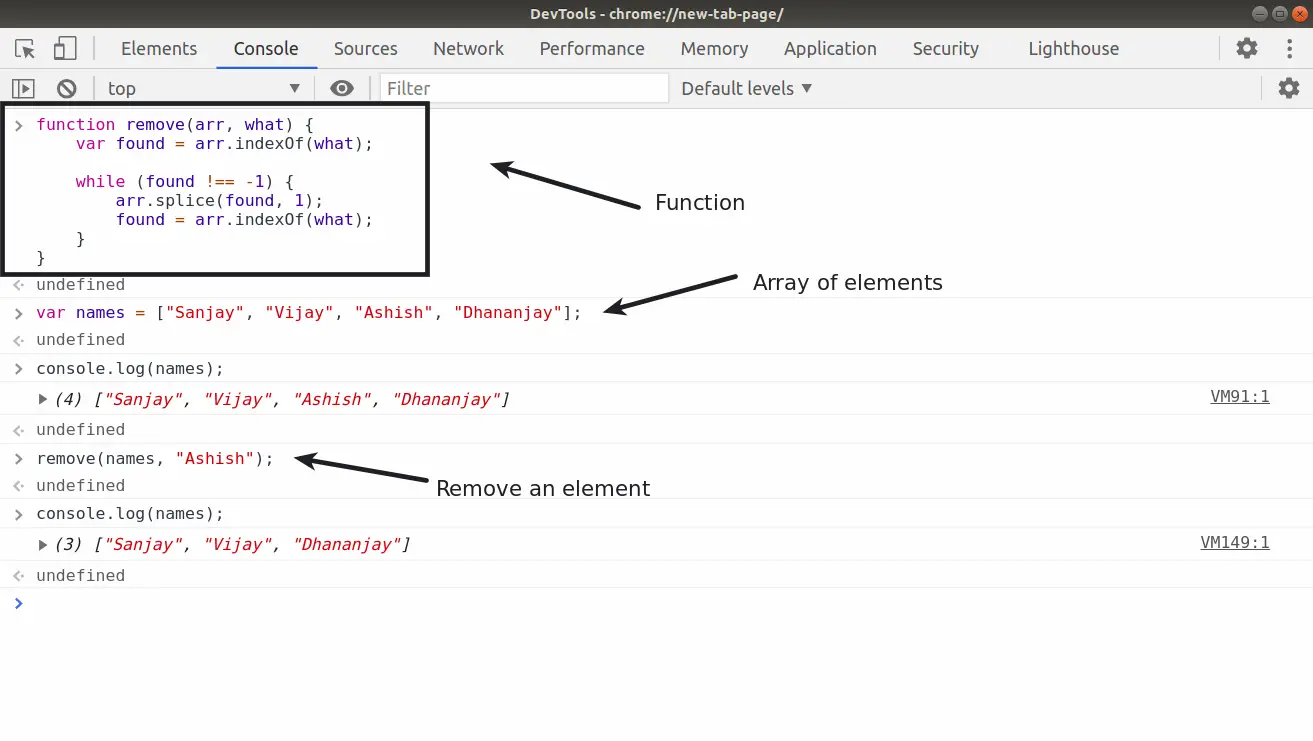 javascript splice array