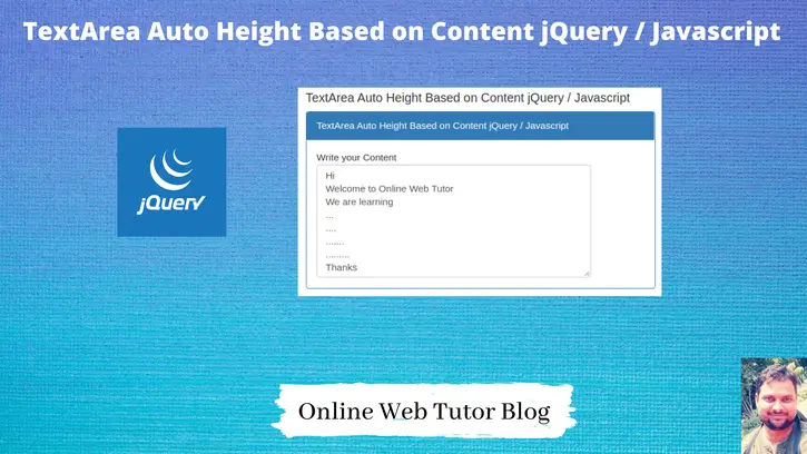 TextArea-Auto-Height-Based-on-Content-jQuery-Javascript