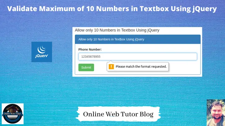 Validate-Maximum-of-10-Numbers-in-Textbox-Using-jQuery-1
