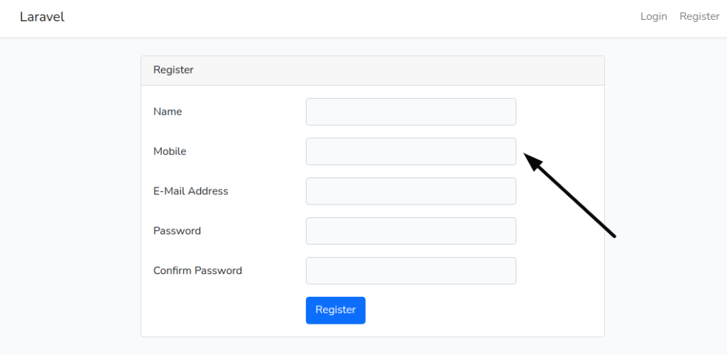 How to Override Auth Register Method in Laravel 8