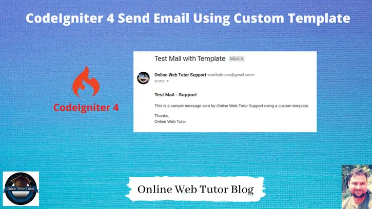 CodeIgniter-4-Send-Email-Using-Custom-Template