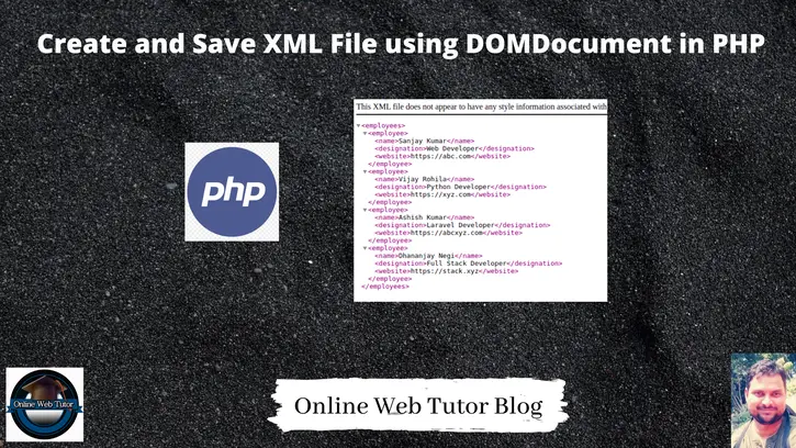 Create-and-Save-XML-File-using-DOMDocument-in-PHP