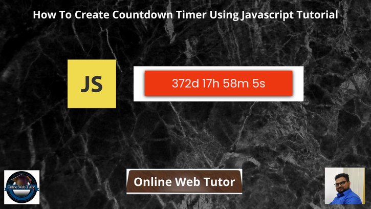 How-To-Create-Countdown-Timer-Using-Javascript-Tutorial