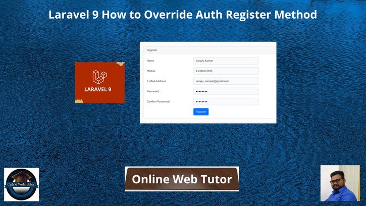 Laravel-9-How-to-Override-Auth-Register-Method