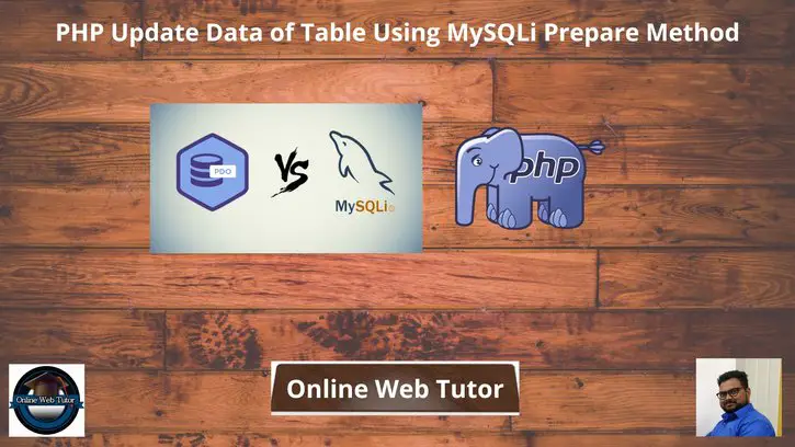 PHP Update Data of Table Using MySQLi Prepare Method