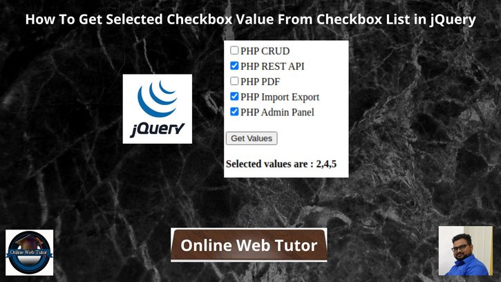 How-To-Get-Selected-Checkbox-Value-From-Checkbox-List-in-jQuery