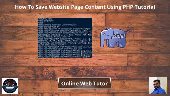 How-To-Save-Website-Page-Content-Using-PHP-Tutorial
