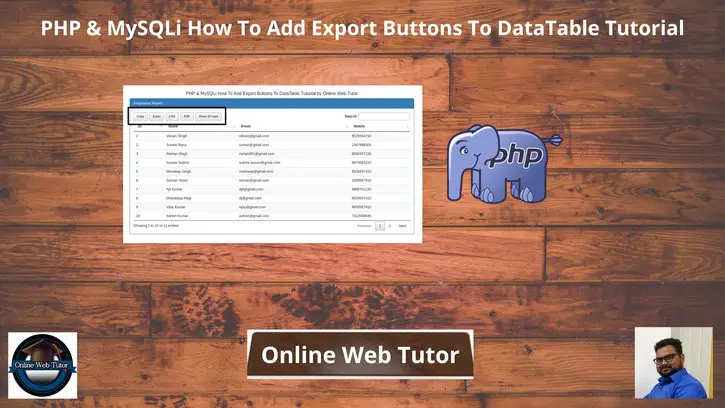 PHP-MySQLi-How-To-Add-Export-Buttons-To-DataTable-Tutorial