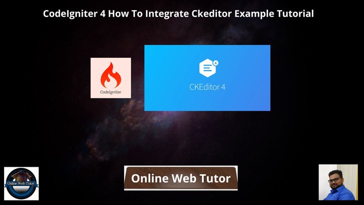 CodeIgniter-4-How-To-Integrate-Ckeditor-Example-Tutorial