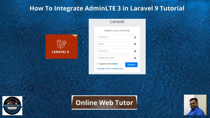 How-To-Integrate-AdminLTE-3-in-Laravel-9-Tutorial