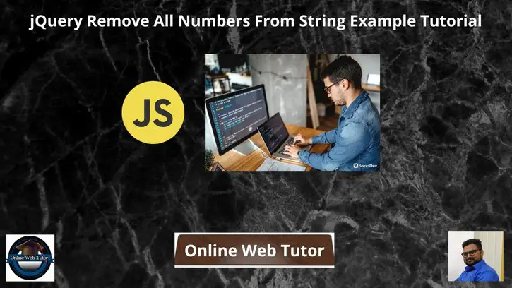 JQuery Remove All Numbers From String Example Tutorial