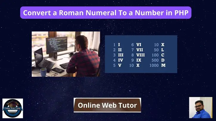 Convert a Roman Numeral To a Number in PHP