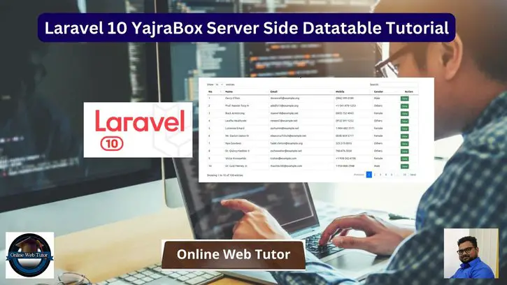Laravel 10 YajraBox Server Side Datatable Tutorial