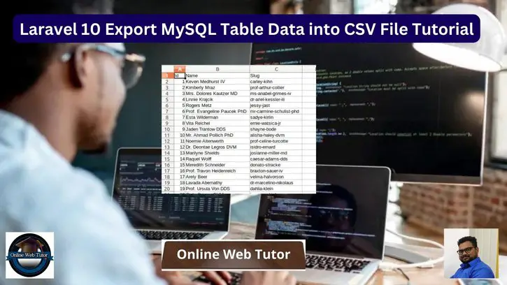 Laravel 10 Export MySQL Table Data into CSV File Tutorial