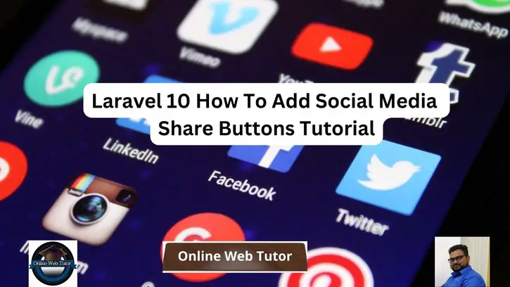 Laravel 10 How To Add Social Media Share Buttons Tutorial