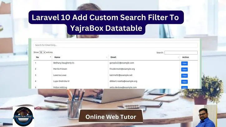 Laravel 10 Add Custom Search Filter To YajraBox Datatable