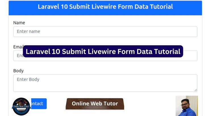 Laravel 10 Submit Livewire Form Data Tutorial