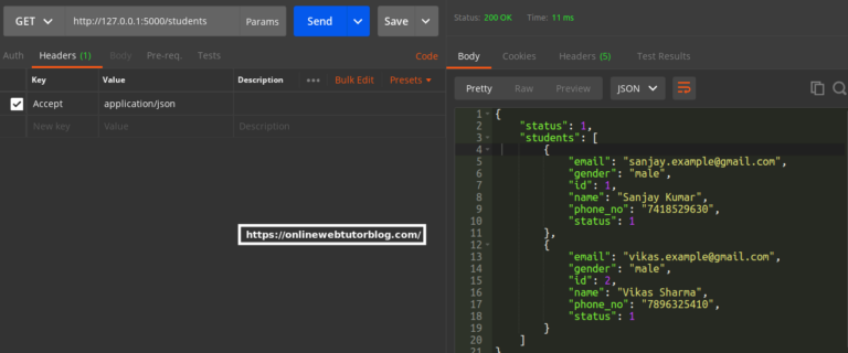 Create CRUD REST APIs in Python Using MySQL and Flask