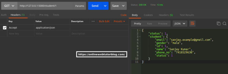 Create CRUD REST APIs in Python Using MySQL and Flask