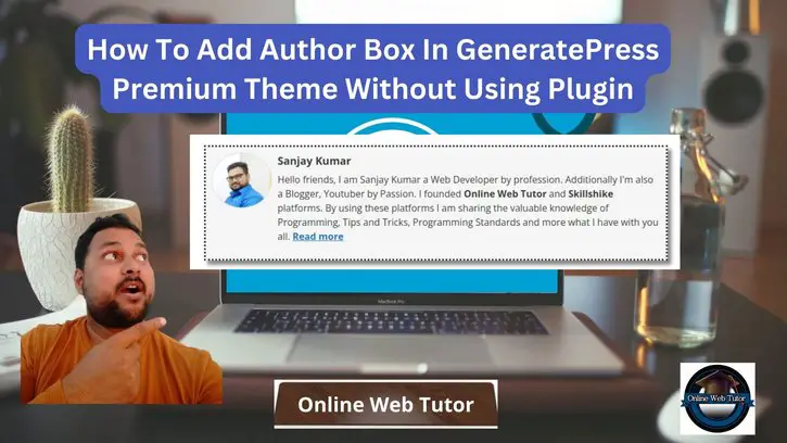 How To Add Author Box In GeneratePress Premium Theme