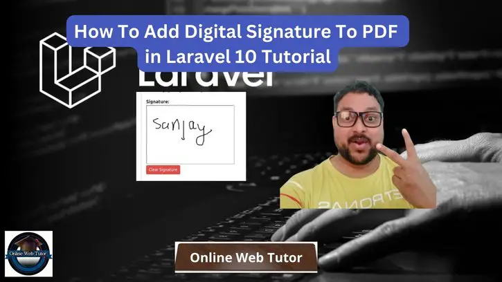 How To Add Digital Signature To PDF in Laravel 10 Tutorial