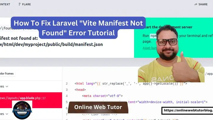 How To Fix Laravel Vite Manifest Not Found Error Tutorial