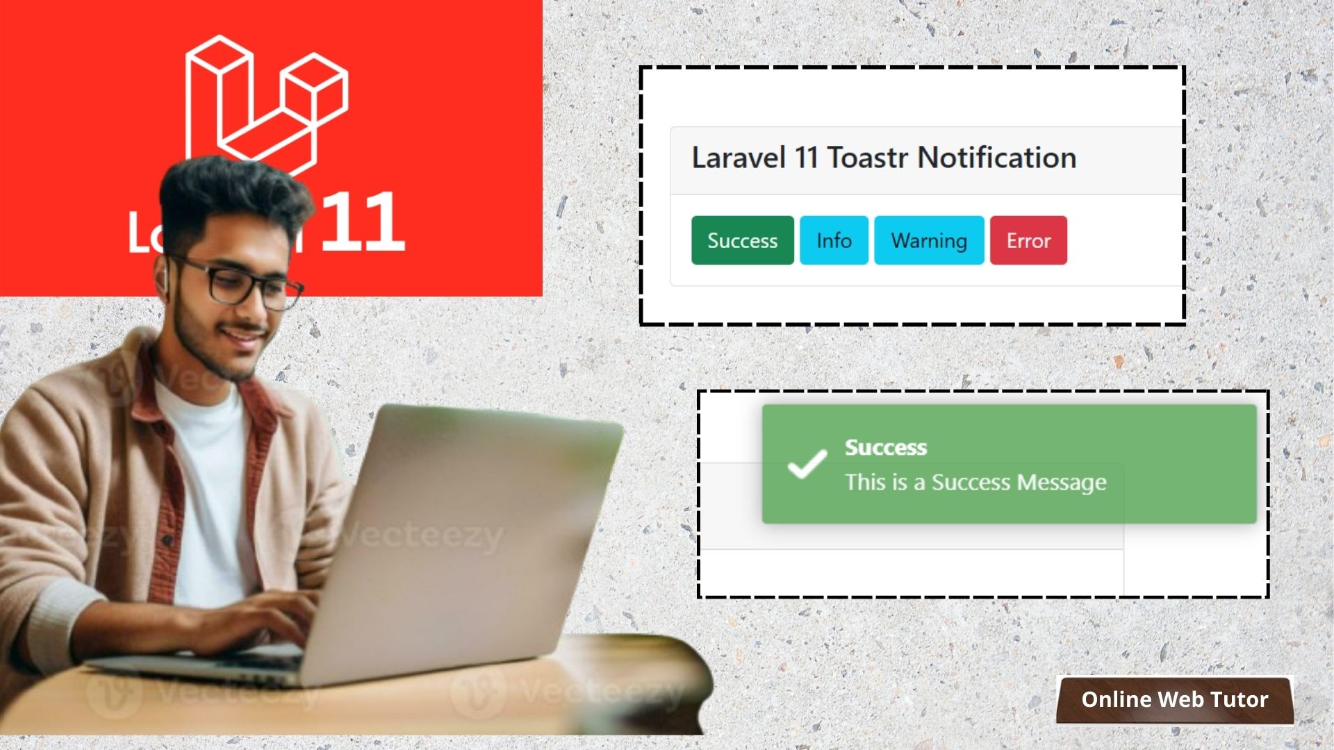 How To Use Toastr jQuery Notification in Laravel 11